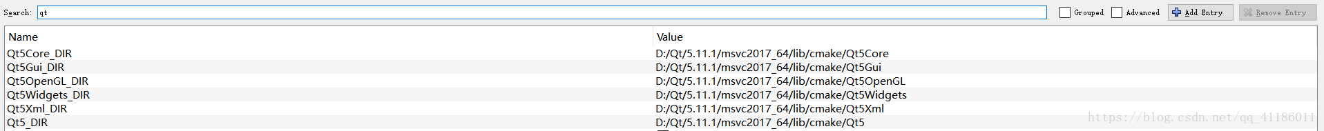 那堆Qt的Entry